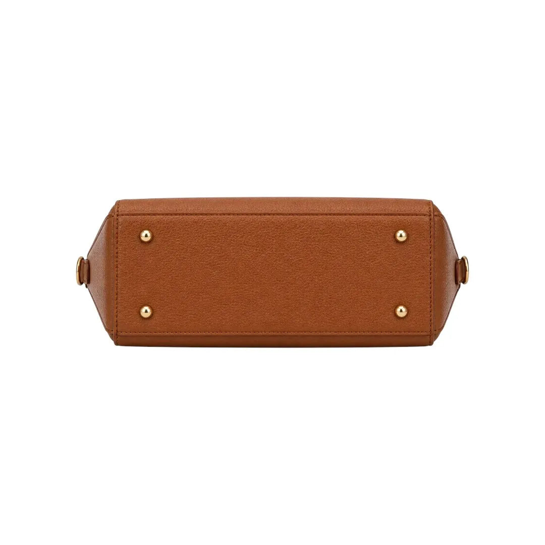 Sell My Handbag INC Elegant Brown Leather Handbag with Lock