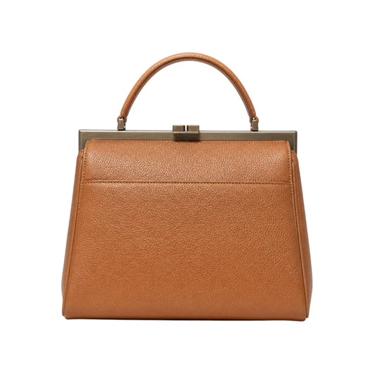 Sell My Handbag INC Elegant Brown Leather Handbag with Lock
