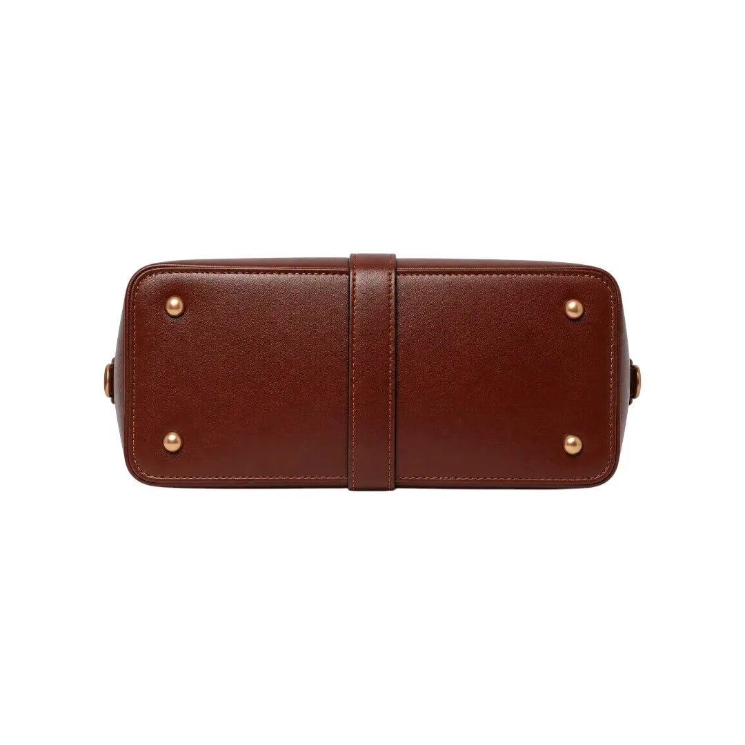 Sell My Handbag INC Premium Leather Top Handle Purse Brown (M)